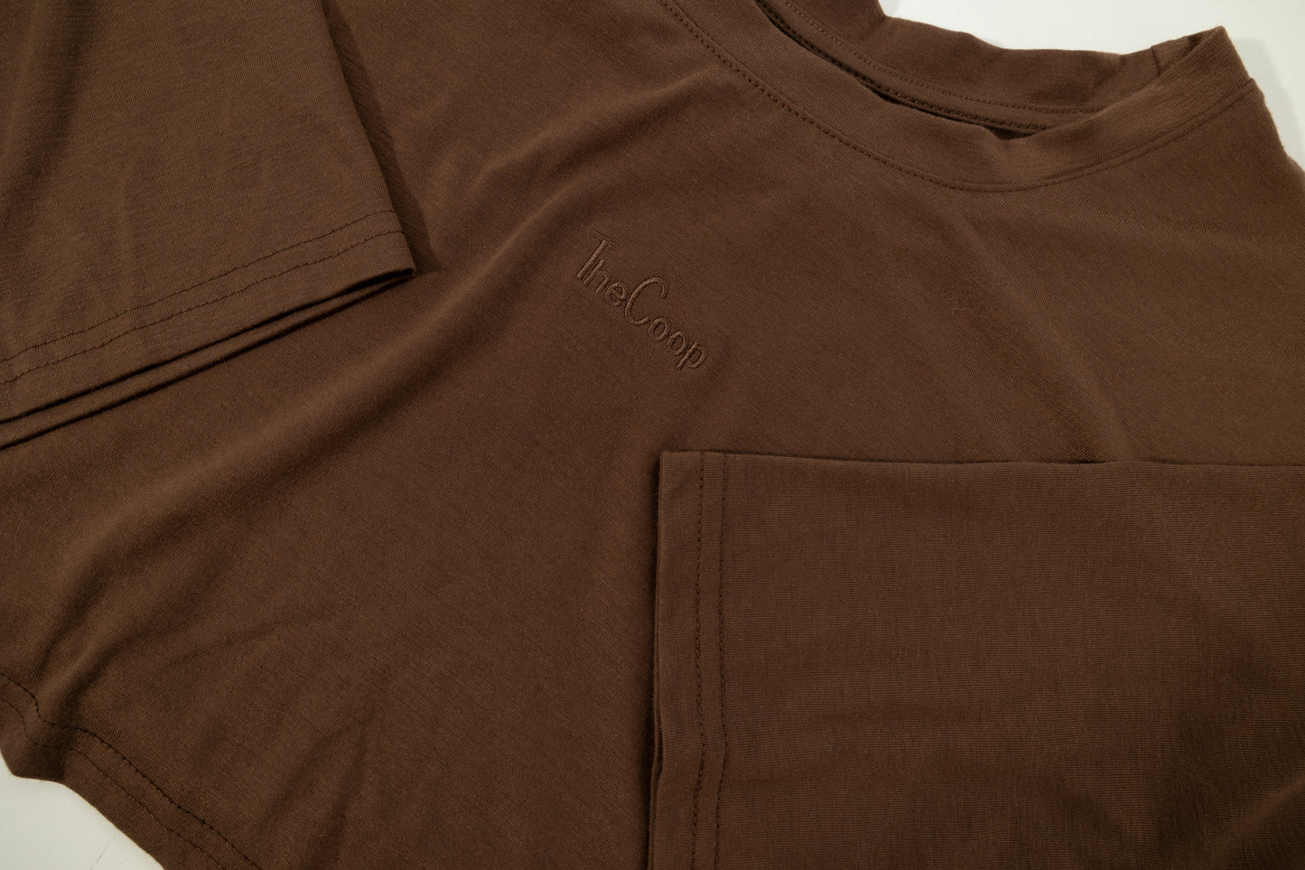 Coop Signature - Brown Women’s Cropped Tee